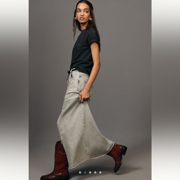 Pilcro Jean Midi Skirt - Picture 3 of 11
